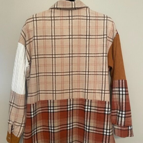 Colorblock Patchwork Flannel - Picture 3 of 3